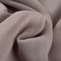 Tissu en satin gaufré nano-plissé 8042 en polyester pour la confection de kaftans et thobes, non conducteur, antistatique, 90 g/m²