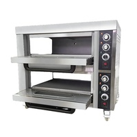Four à pâtisserie commercial tout-en-un, équipement hybride électrique et gaz pour la cuisson de pizzas, pains, gâteaux et biscuits