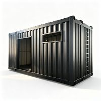 Maison conteneur pliable 20 pieds résistante aux intempéries pour logement de travailleurs, bureau et secours en cas de catastrophe