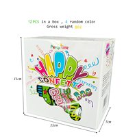 Pistolet lance-confettis créatif gonflable pour fête d'anniversaire, jouet pyrotechnique portable en forme de pistolet, idéal pour les fêtes et événements.