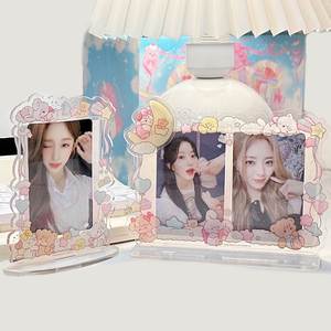 แท่นวางการ์ดรูปอะคริลิคแม่เหล็กแบบกำหนดเองสำหรับเคป๊อป ที่ใส่รูปอะคริลิค พวงกุญแจงานแต่งงาน แท่นอะคริลิคอะนิเมะน่ารัก งานฝีมือพลาสติก - Product Image 3