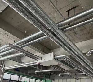 金属製エアダクト丸型換気パイプ亜鉛メッキ鋼管パイプライン大型厨房の調理煙の浄化に使用 - Product Image 4