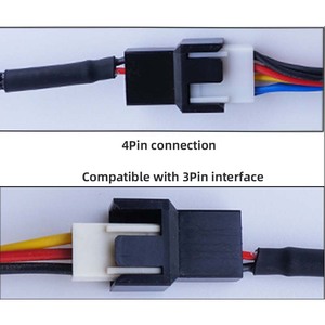Cantail-ventilador de refrigeración de CPU, 1 a 6 <span class=keywords><strong>IDE</strong></span> Molex, 4 pines a 6 pines, PWM, Hub, 4 pines, <span class=keywords><strong>3</strong></span> pines, Cable divisor para fuente de alimentación de ordenador ATX - Product Image 4