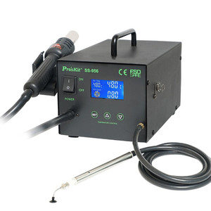 Station de Retravaillage Intelligente Pro'sKit SS-956H 600W 480°C avec Pistolet à Air Chaud et Aspiration Numérique - Product Image 2