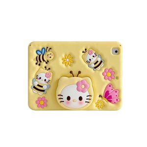Dễ thương Kitty Bee iPad 10 máy tính bảng Silicone Trường hợp với mở rộng đứng mini 6 chống thả áp dụng - Product Image 1