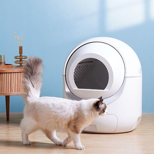 Fabrication OEM/ODM de litières automatiques connectées Wi-Fi personnalisables, bacs à litière intelligents de luxe, produits pour animaux de compagnie haut de gamme à nettoyage automatique - Product Image 1