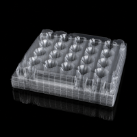 Plateau à œufs en plastique de 30 unités avec structure en PET transparent et emballage carton protecteur pour les emballeurs commerciaux et les fournitures en gros