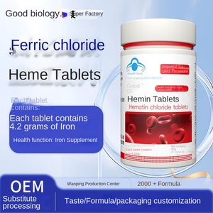 Compresse di emina OEM Blue Cap integratore di ferro su misura biotina granuli acido folico antiossidante per adulti ha migliorato la densità ossea 0.5g 60 - Product Image 5