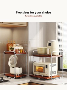 Bếp Nồi cơm điện giá kéo ra quầy nồi nhiều lớp Giá lưu trữ gia vị giá 35cm <span class=keywords><strong>x</strong></span> 27.5cm bao phủ phong cách cổ <span class=keywords><strong>x</strong></span>ưa - Product Image 3