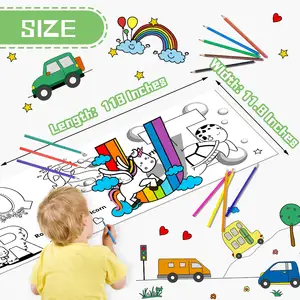 Children's Drawing Roll Coloring Paper Roll for Kids Stick Wall Painting Educational toy