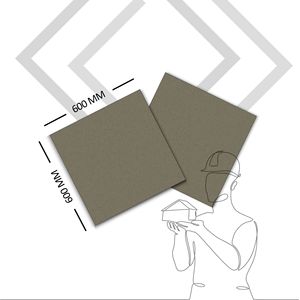 กระเบื้องอินเดียพิมพ์ลายดิจิทัล600*600มม. สีเทากันน้ำกันลื่น - Product Image 1