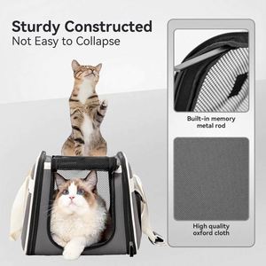 Échantillon gratuit : Sac de transport pour chien approuvé par les compagnies aériennes avec roues, conçu pour les petits chiens/chats, avec sangle de sécurité réglable et roues amovibles - Product Image 5