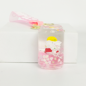 พวงกุญแจอะคริลิกรูปช้างน้อยน่ารัก พร้อมของเหลวเคลื่อนไหว - พวงกุญแจ, ของขวัญเสริมโชคสำหรับกระเป๋าเป้ กระเป๋าถือ กุญแจรถ - Product Image 6