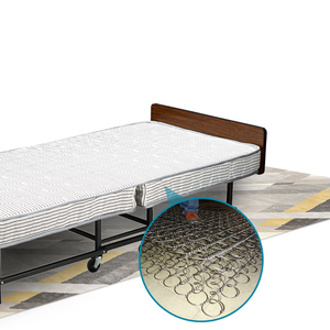 Bán buôn giá rẻ bọt sang trọng của khách gấp giường đơn đôi 1 mảnh gấp giường đơn gấp đi lên giường - Product Image 2