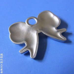 หัวซิปโลหะผสมนิกเกิลเคลือบด้านแบบมีโบว์ สำหรับกระเป๋าและกระเป๋าถือ สไตล์หวาน  อุปกรณ์ตกแต่งโลหะ - Product Image 3