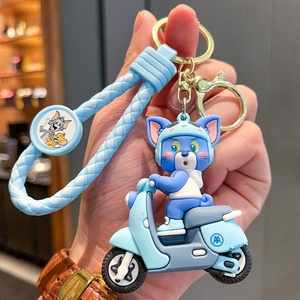Llavero de Silicona 3D de Alta Calidad, Nuevo, con Diseño de Dibujos Animados, Animales, Muñecos de Goma, Anillo de Llaves de PVC 3D, Llavero Kawaii - Product Image 4