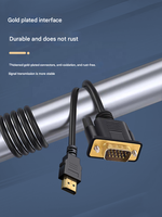 Cable Adaptador HDMI a VGA - Convertidor HDMI Macho a VGA Hembra para Proyector, Laptop, PC de Escritorio, Monitor, Pantalla