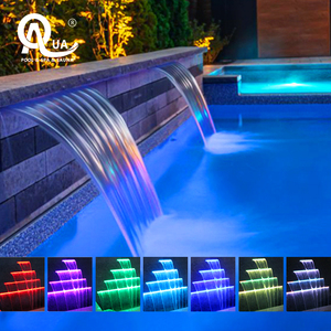Cortina de Agua Transparente de Acrílico Water Crown, Decoración Interior y Exterior para Vestíbulo, Patio, Piscina - Product Image 4