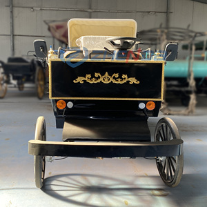 Calèches de mariage haut de gamme noires pour loisirs et événements, personnalisables en couleurs, pour visites touristiques sans chevaux - Product Image 5