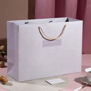 Sacs en papier personnalisés de petite et grande taille, sacs d'emballage en carton blanc de luxe, vente en gros - Product Image 4