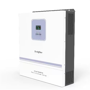 Onduleur solaire <span class=keywords><strong>hybride</strong></span> haute fréquence 4 kW 220/230/240 VCA avec contrôleur solaire MPPT, onde sinusoïdale pure, monophasé, 98 % d'efficacité, large plage d'entrée PV - Product Image 2