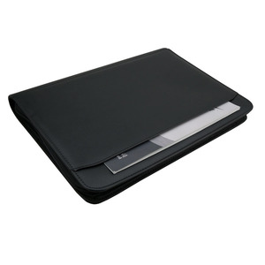 ModernQiu A4 Size Custom PU Leather Interview Resume Padfolio Zipper Ring Binder With Custom Logo Presentations Folders Bags - Product Image 2