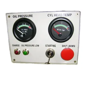 Panel de control de 2 medidores, medidor de temperatura de aceite, presión de aceite para juego de bomba generadora