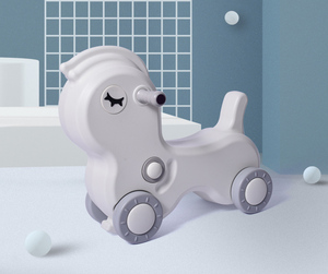 Jouet cheval à bascule vert pour enfants, prix bas, Animal, <span class=keywords><strong>licorne</strong></span> à monter - Product Image 4