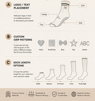 Nouvelle Arrivée Chaussettes de Yoga et Pilates pour Femmes Antidérapantes Respirantes Séchage Rapide avec Logo sur le Corps et le Revers