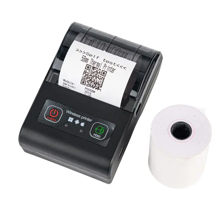 Pos 1 Machine And Receipt System Barcode Alternate Wireless Thermal Inkjet Bar Code Paper Printer