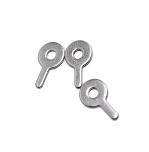 Không Tiêu Chuẩn Dập Các Bộ Phận Thép Không Gỉ Máy Giặt Chất Lượng Cao Màu Đen Hai Tab Khóa Máy Giặt - Product Image 2