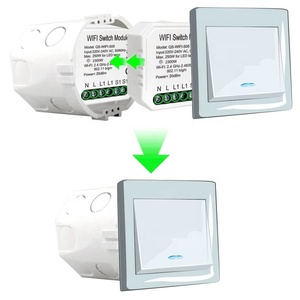 Interruptor Inteligente para Automatización del Hogar, Conectado a <span class=keywords><strong>Internet</strong></span>, 10A, Material de PC, Interruptor de Alimentación de 220V, Módulo de Interruptor WiFi Mini de 1 Canal - Product Image 3
