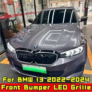 Grilles de radiateur supérieures LED de course pour BMW Série 3 I3 2022-2024, pièce de modification de calandre de pare-chocs avant de voiture - Product Image 2