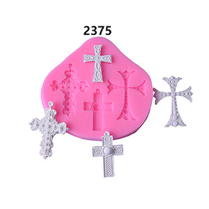 Kruis Siliconen Mallen <span class=keywords><strong>Diy</strong></span> <span class=keywords><strong>Crucifix</strong></span> Cake Decoreren Mallen - Product Image 4