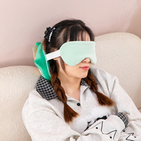 Masque de sommeil et oreiller 2-en-1 Bududu pliable, en coton lavable, rembourré en polyester, personnalisable, motif animal, pour la sieste et les voyages