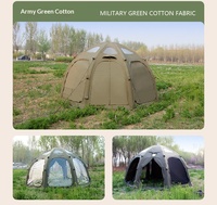 Tente de camping sphérique de 5 mètres de diamètre, ouverture automatique rapide quatre saisons, pour 3-5 personnes, moderne, monocouche, imperméable, vente en gros