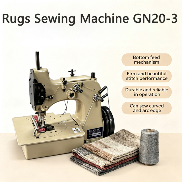 Highly Cost-effective Rugs Sewing Machine GN20-3 for Hotel Mats/household Floor Mats(Equal to Newlong HR-4A Machine)