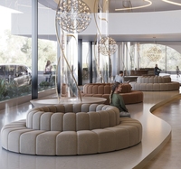Chaise de hall d'hôtel, mobilier de restaurant, table et chaise de restaurant, mobilier de cafétéria, banquette de restaurant avec service d'aménagement