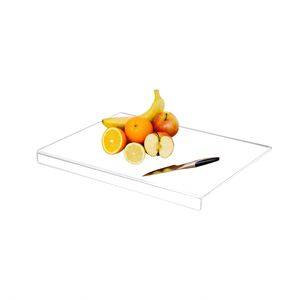 Custom Logo Eco-Friendly Durable Rectangle Kitchen Cutting Board 3mm/5mm Thick <b>Acrylic</b> Transparent Chopping <b>Block</b> Counter - Product Image 1