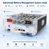 Système solaire hybride pour usine 48300 51.2V100Ah avec batterie au lithium et garantie de 10 ans pour le stockage d'énergie des appareils électroménagers