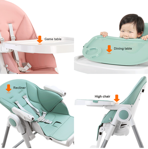 Chaise haute multifonctionnelle IVOLIA pour bébé, installation facile, pour repas, <span class=keywords><strong>avec</strong></span> ceinture de sécurité, pour enfants de 6 à 36 mois, mobilier enfant - Product Image 5