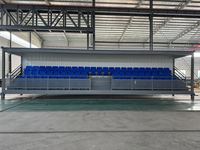Tribunes mobiles certifiées CE de 20 et 40 pieds, abris pour spectateurs, gradins avec auvent