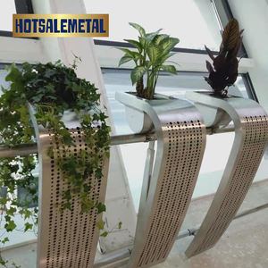 Jardinière en métal moderne et écologique de Foshan, bac à fleurs extérieur, bac surélevé de jardin antirouille, drainage, bac en acier décoratif - Product Image 2