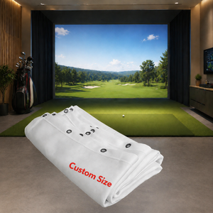 Écran d'impact pour <span class=keywords><strong>simulateur</strong></span> de <span class=keywords><strong>golf</strong></span>, structure 3D personnalisée, ignifuge, acoustique, haute définition 4K, trois couches - Product Image 3