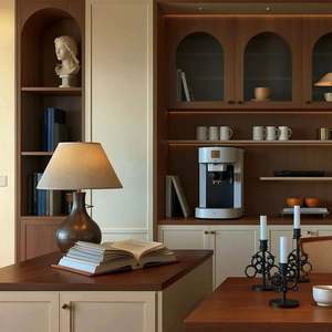 French <b>Retro</b> Wooden Dining Table with Storage Cabinet Modern Design Living Room <b>Furniture</b> for Hotel Apartment Villa - Product Image 4