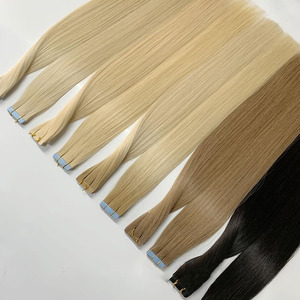 Nueva Llegada, <span class=keywords><strong>Extensiones</strong></span> de Cabello Humano Rizado con Cinta Adhesiva Invisible, <span class=keywords><strong>Extensiones</strong></span> de Cabello Humano Ruso Virgen Remy 100% de Lujo - Product Image 3