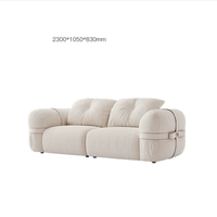 Canapé une place en tissu chenille de style français, luxe léger, pour petits salons, inspiré de la dopamine, ligne droite rose, usage hôtelier