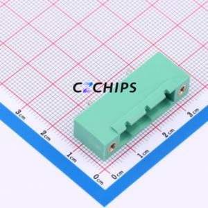 MX2EDGVM-7.62-03P-GN01-Cu-A Plug-in Terminal Block Through hole,P=7.62mm <b>Board</b>-to-<b>Board</b> / Socket Closed Screw Fixing 1x3P 7.62mm - Product Image 1
