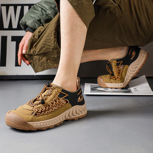 Sandalias de Hombre 2026, Tejidas, Casuales, de Playa, Estilo Coreano, Versátiles, Romanas, a la Moda - Product Image 3