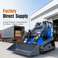 Chargeuse compacte sur chenilles EPA Euro V LOGWAY avec godet hydraulique pour travaux agricoles, verdures et municipaux